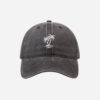 Palm Tree Embroidered Washed Cotton Baseball Cap Adjustable Dad Hat