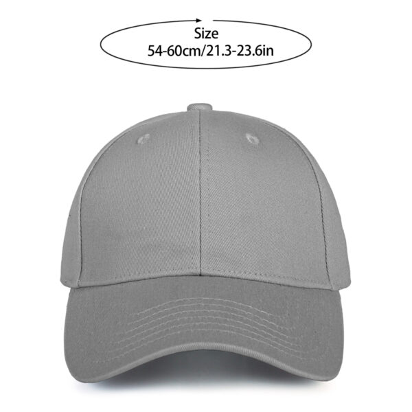 Plain Cotton Adjustable Baseball Cap Solid Color Blank Dad Hat for Men Women