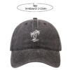 Palm Tree Embroidered Washed Cotton Baseball Cap Adjustable Dad Hat