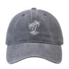 Palm Tree Embroidered Washed Cotton Baseball Cap Adjustable Dad Hat