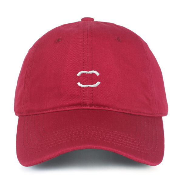 Minimalist Embroidered Cotton Baseball Cap Adjustable Dad Hat for Men Women
