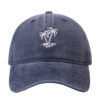 Palm Tree Embroidered Washed Cotton Baseball Cap Adjustable Dad Hat